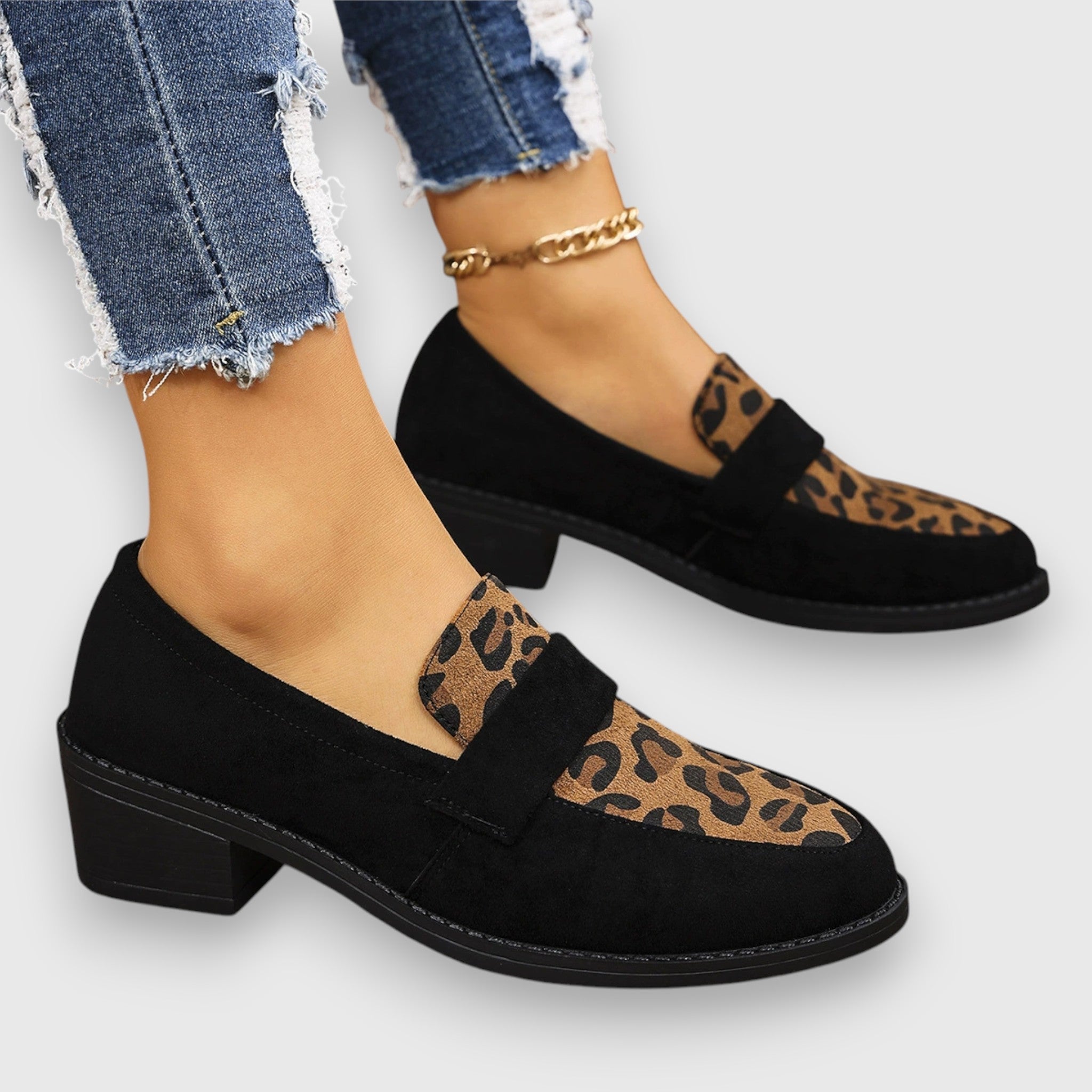 Riley | Leopard Print Sneakers