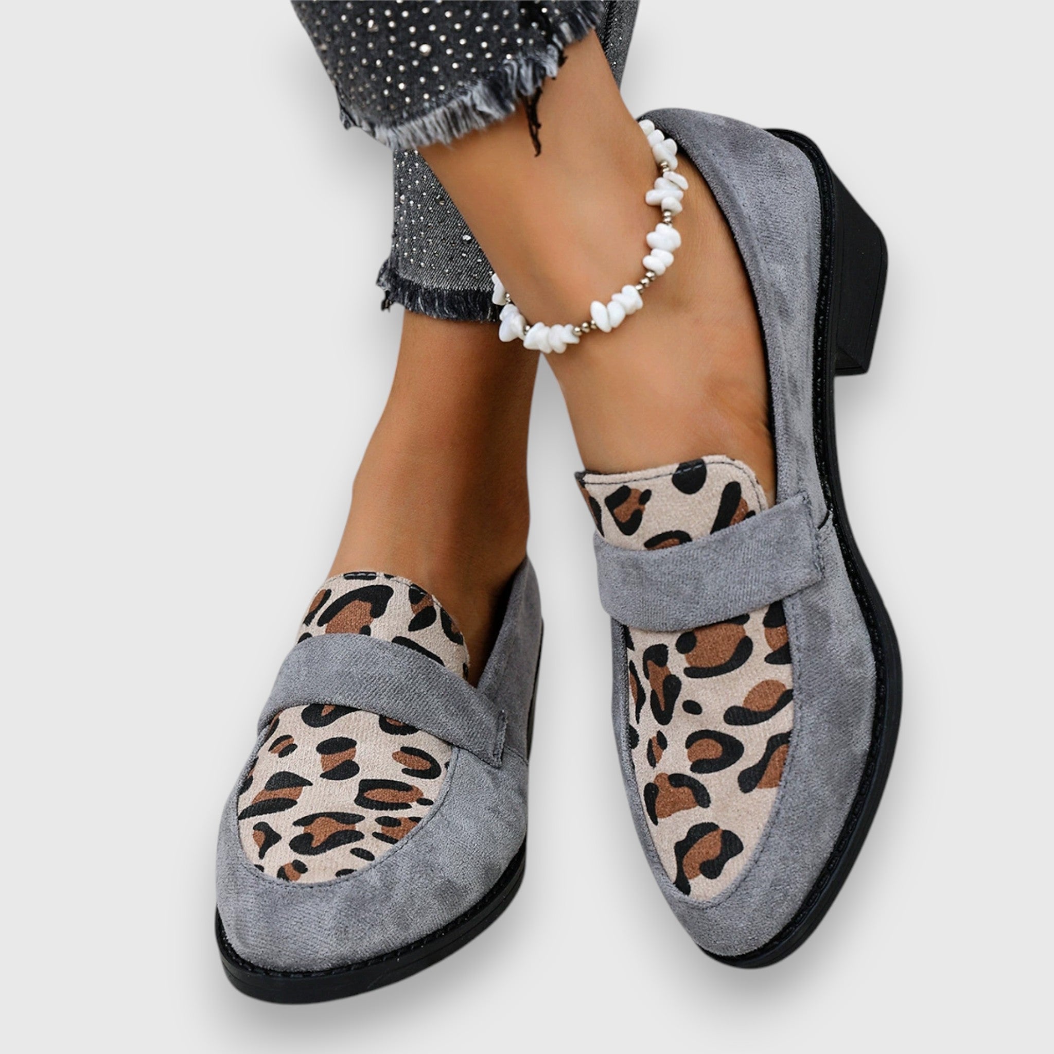Riley | Leopard Print Sneakers