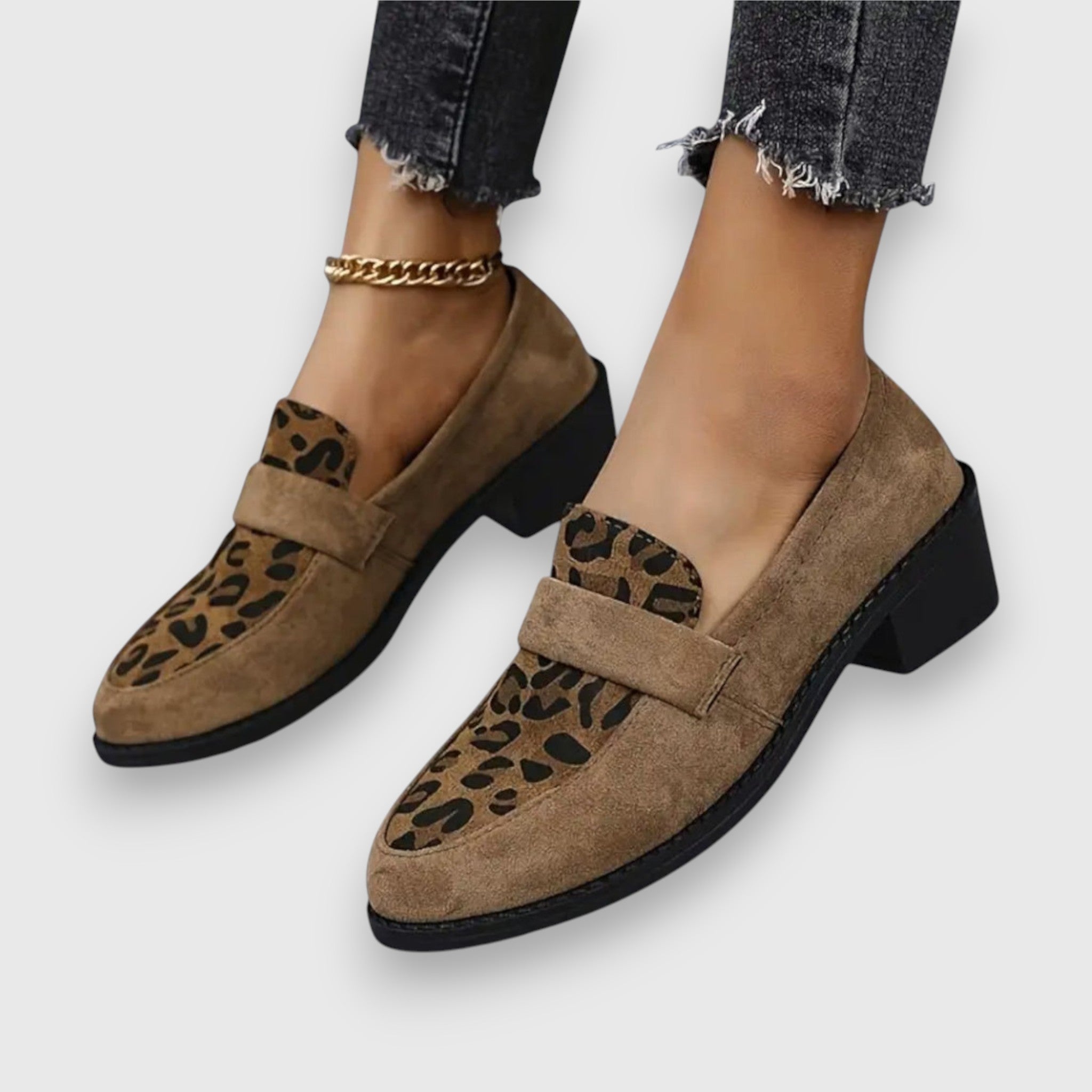 Riley | Leopard Print Sneakers