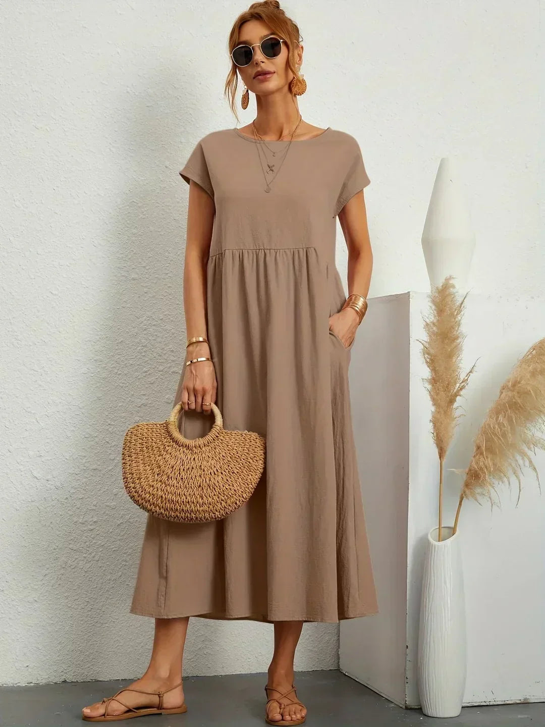 Seraphina | Effortless Elegance Cotton Dress