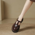 Riley | Leather Mary Jane Flats