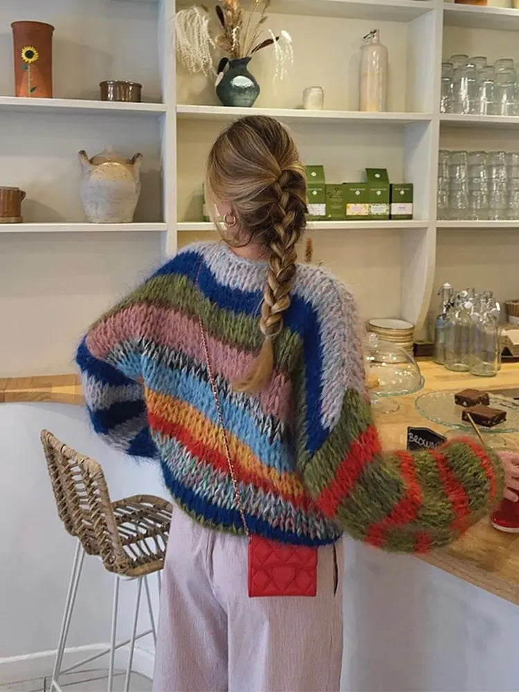 Lauren | Women’s Winter Multicolor Knit Sweater