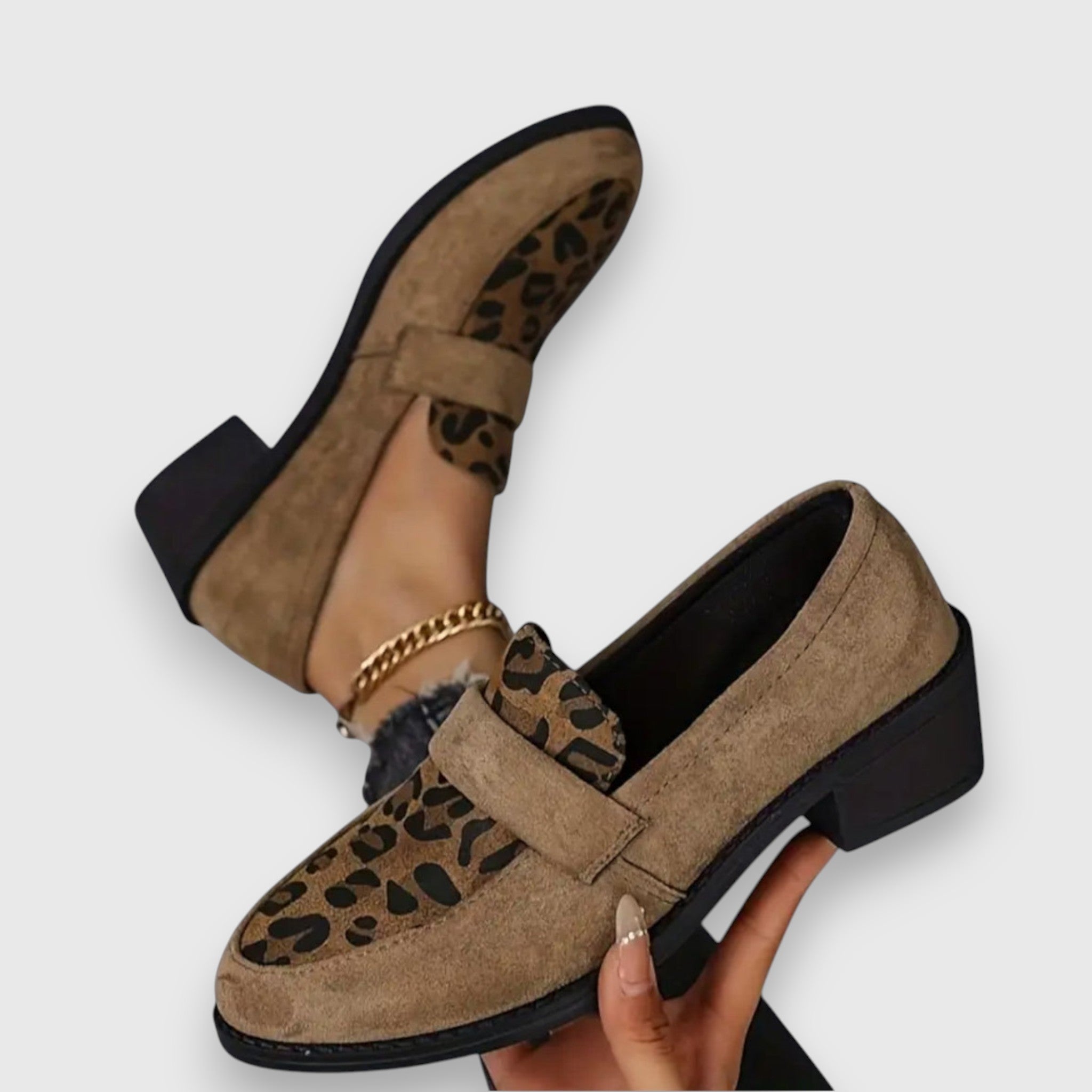 Riley | Leopard Print Sneakers