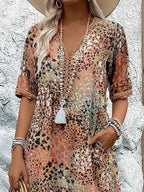 Rose - Vibrant Mid Length Dress
