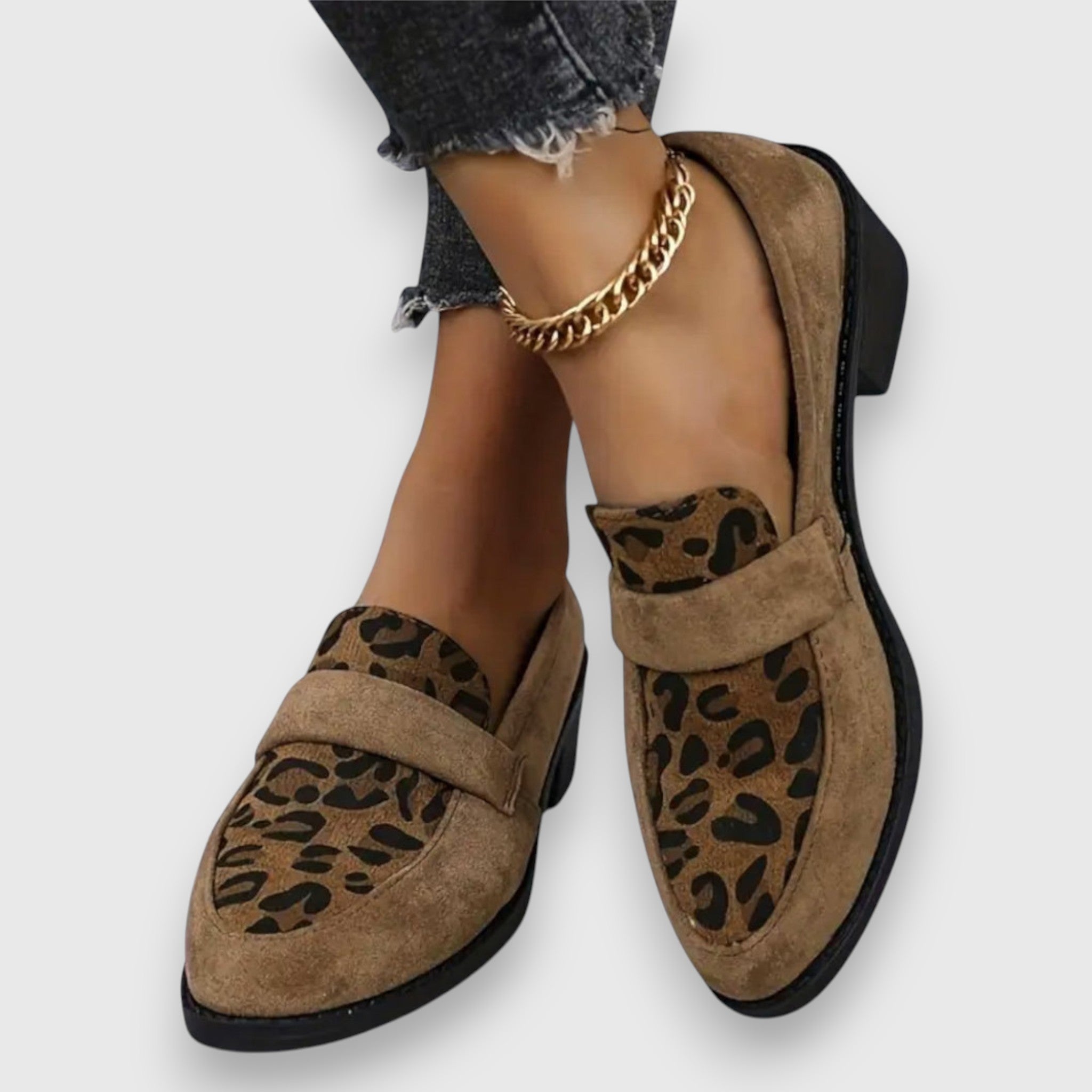 Riley | Leopard Print Sneakers