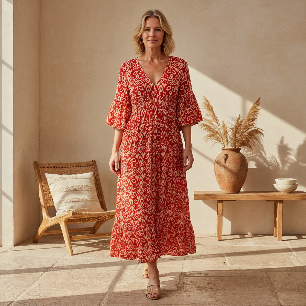 Lacey – Boho Printed Dress