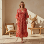 Lacey – Boho Printed Dress